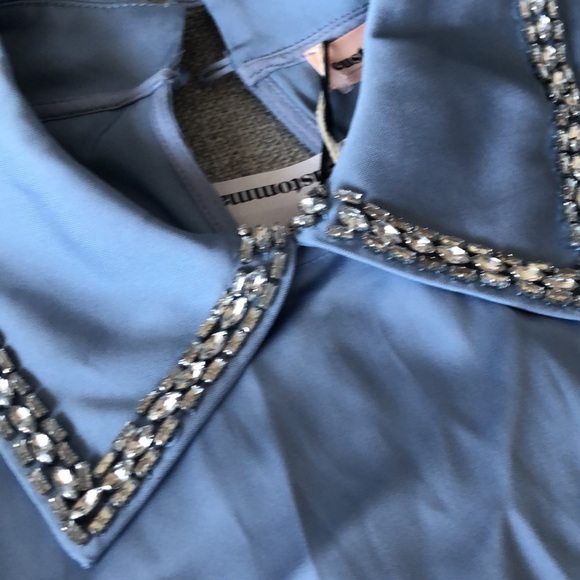 Custommade  azure long sleeve dress - Picture 3 of 6